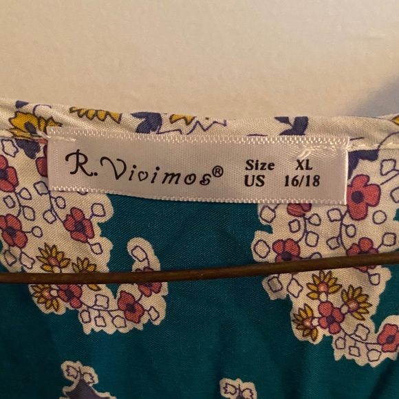 Bohemian Long Sleeve Dress in Blue and Purple - Picture 2 of 5